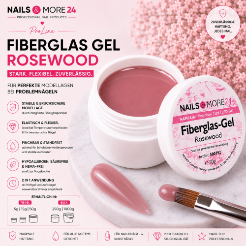 NAM24 - Fiberglas Gel Rosewood | (5-250g)